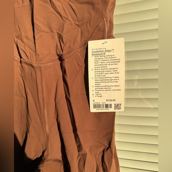 Lululemon align bodysuit 8 in Java size 8 - Picture 2 of 3